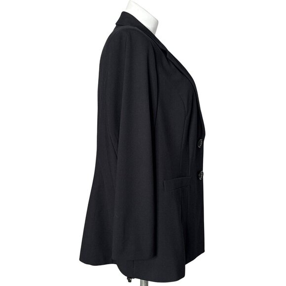 Lane Bryant NWT $80 Single Breasted Black Blazer, Long Sleeves Women's Size 24 - Picture 3 of 8